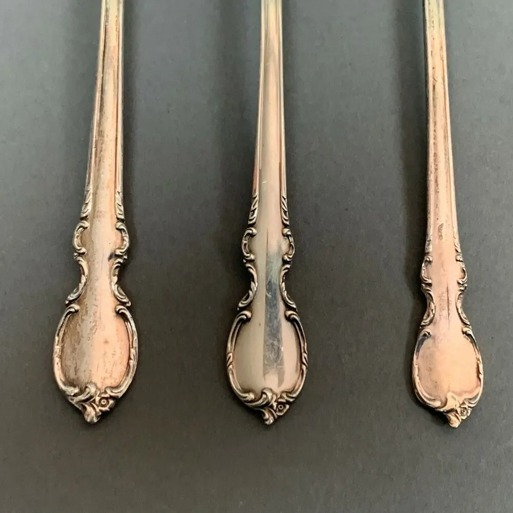 3 Rogers Bros 1847 Reflection‎ IS Silver-plate Sugar Spoon Butter Knife Flatware